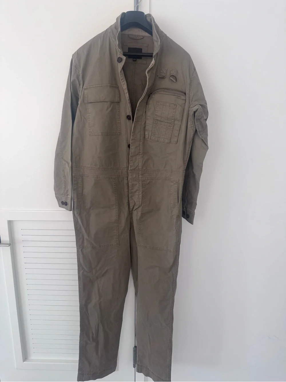 Banana Republic Olive Green Cargo Coverall Pants new no tag